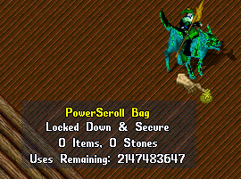 25 uses from my PS bag.