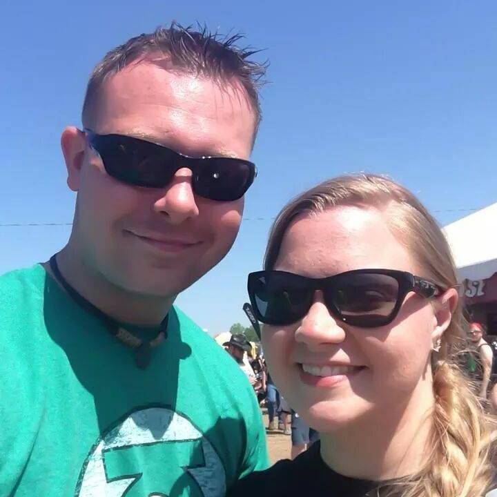 My wife and I at Carolina Rebellion 2014. (Zeratul)