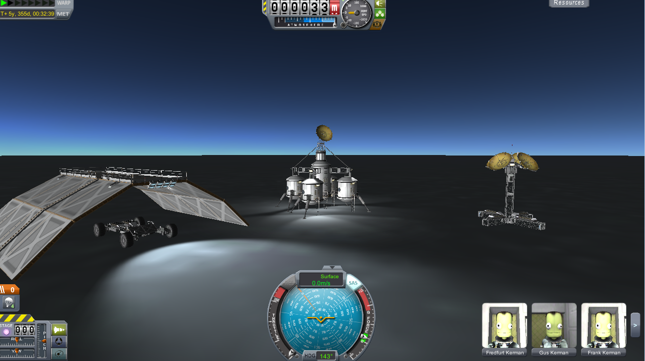 My North Pole research station on Kerbin.