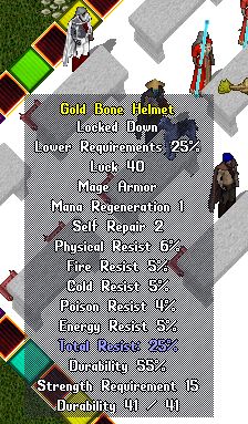 Gold Bone Helmet