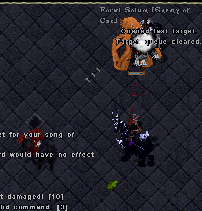 three adventurers killing a mini boss hoping for Bone Crushers to rain down from above