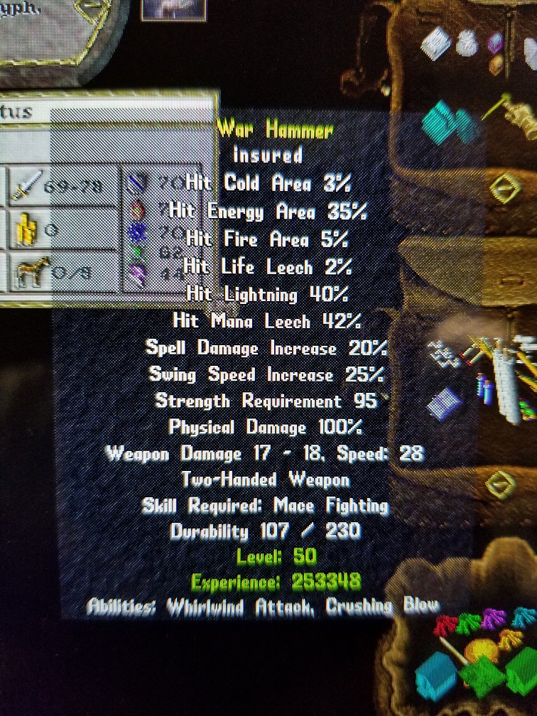 This is to be my AOE weapon.  Once I finish it that is...