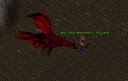 I killed him finally.